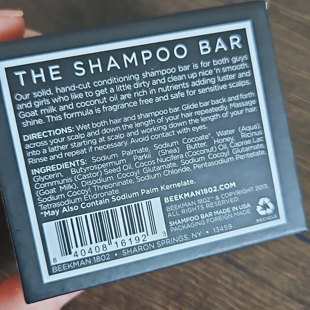 NEW Beekman 1802 Shampoo Bar - Pure Goat Milk - 3.5oz